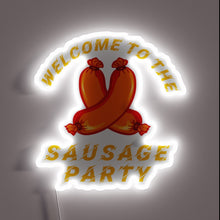 Load image into Gallery viewer, Vibrant RGB neon sign celebrates Oktoberfest and Bratwurst festivity