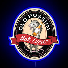 Load image into Gallery viewer, Old Possum RGB neon sign blue