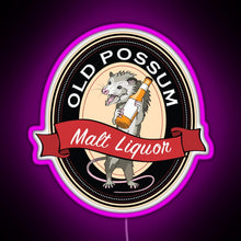 Load image into Gallery viewer, Old Possum RGB neon sign  pink