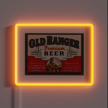 Load image into Gallery viewer, Vintage-inspired neon beer sign featuring bold, colorful LED lighting accents