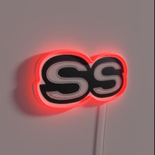 Load image into Gallery viewer, Vintage Chevrolet logo in bold RGB neon lighting style