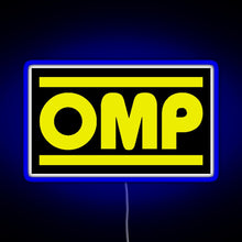 Load image into Gallery viewer, OMP Logo RGB neon sign blue