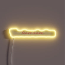 Load image into Gallery viewer, Live in the moment with vibrant "One Day At A Time" sign.