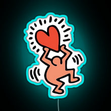 Load image into Gallery viewer, orange best news RGB neon sign lightblue