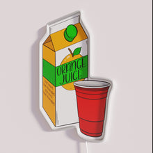 Load image into Gallery viewer, Bright Orange Juice Colorful Neon Sign For Modern Kitchen Decorations