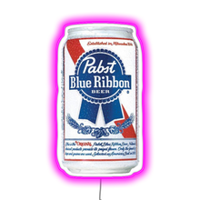 Load image into Gallery viewer, Pabst Blue Ribbon Beer Can Neon Sign