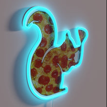 Load image into Gallery viewer, Vibrant RGB neon party light for foodies and squirrel lovers alike.