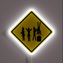 Load image into Gallery viewer, Neon party lights alerting passersby to fun and festivities ahead.