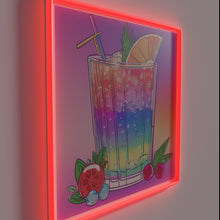 Load image into Gallery viewer, Add vibrant pastel rainbow cocktail neon glow to any room
