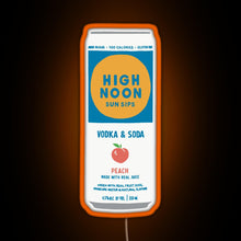 Load image into Gallery viewer, Peach High Noon RGB neon sign orange