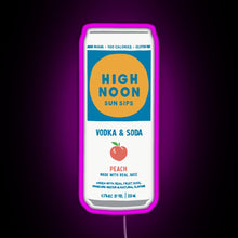 Load image into Gallery viewer, Peach High Noon RGB neon sign  pink