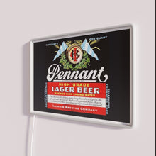 Load image into Gallery viewer, Vibrant LED Pennant Lager Beer Sign for Home Bar Decorations
