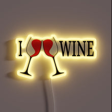 Load image into Gallery viewer, Wine lover's ultimate decor: Color-shifting RGB neon wine bottle display