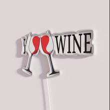 Load image into Gallery viewer, Neon wine bar decor lighting perfect gift for wine enthusiasts everywhere.