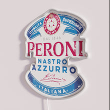 Load image into Gallery viewer, Vintage Italian Peroni Nastro Azzurro Neon Bar Sign Decoration