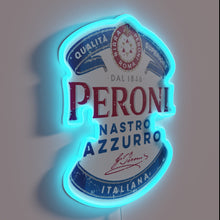 Load image into Gallery viewer, Add Italian flair with this retro-inspired Peroni beer sign.