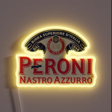 Load image into Gallery viewer, Authentic Italian neon sign advertising Peroni beer brand and passion.