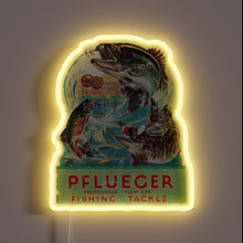Load image into Gallery viewer, Electrify your fishing passion with this vibrant, color-changing neon light.