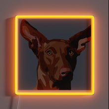 Load image into Gallery viewer, Vibrant Pharaoh Hound Breed Accent Wall Decor with Color-Changing Neons
