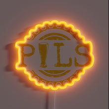 Load image into Gallery viewer, Neon Sign Displaying Bright Yellow RGB Color for Pilsner Bar