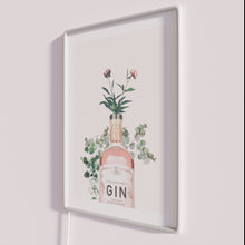 Load image into Gallery viewer, RGB pink gin bar decor colorful artwork LED neon signage