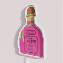 Load image into Gallery viewer, Neon pink Patron bottle RGB LED bar sign decoration