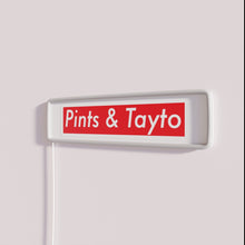 Load image into Gallery viewer, RGB LED neon bar pub decoration with Pints and Tattoo logo