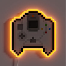 Load image into Gallery viewer, Retro pixel Dreamcast controller neon sign — pure gamer nostalgia.