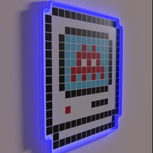 Load image into Gallery viewer, Pixel art invaders descend on your wall in vibrant colors.