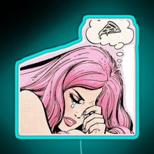 Load image into Gallery viewer, Pizza RGB neon sign lightblue