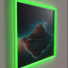 Load image into Gallery viewer, Galactic Vibes Welcome to Our Home in Cosmic Neon Colors