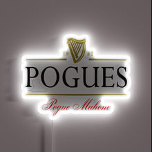 Load image into Gallery viewer, Vintage Irish music inspired "The Pogues" RGB neon bar sign.