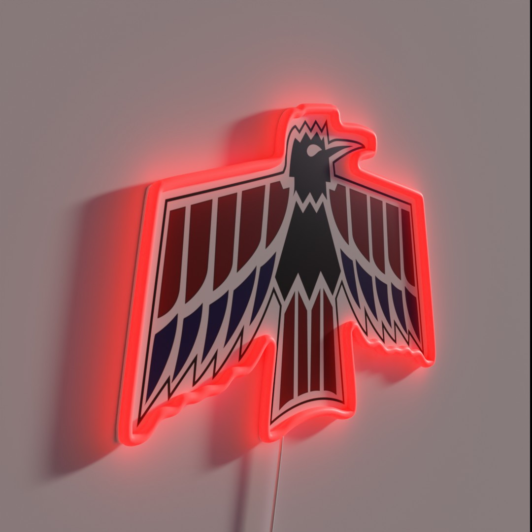Pontiac Eagle V8 Logo Graphic Print T RGB LED Sign