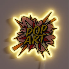 Load image into Gallery viewer, This bold neon sign explodes with comic book flair—perfect for any space that celebrates **pop art**, color, and creative energy.