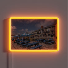 Load image into Gallery viewer, Vibrant RGB neon sign replicating iconic harbour inn's nostalgic charm.