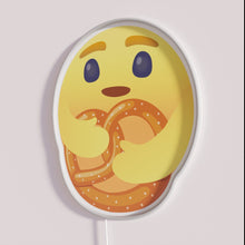 Load image into Gallery viewer, Neon Pretzel lover sign for snacking enthusiasts with color changing lights