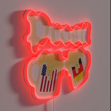 Load image into Gallery viewer, Vibrant RGB neon sign for German-themed beer parties and celebrations.