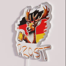 Load image into Gallery viewer, Vibrant PROST MY DEER BEER RGB LED neon bar decoration