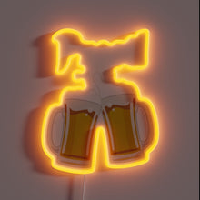 Load image into Gallery viewer, Vibrant RGB lights illuminate authentic Oktoberfest atmosphere and traditional German beers.