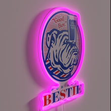 Load image into Gallery viewer, Vibrant pub-inspired best friend-themed RGB LED neon drink sign