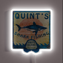 Load image into Gallery viewer, Vibrant RGB shark fishing themed neon sign for enthusiasts everywhere
