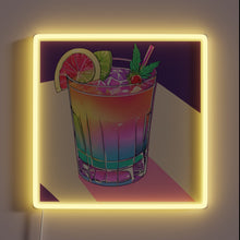 Load image into Gallery viewer, Vibrant Neon Rainbow Light Sign for Fantasy Cocktail Bars and Restaurants.