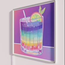 Load image into Gallery viewer, Neon bar decor, stylish cocktail art with colorful LED lighting