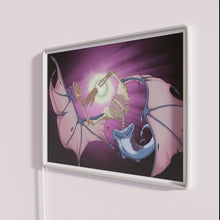 Load image into Gallery viewer, Boldly lit neon wall decor sign with colorful RGB lights