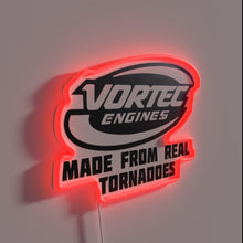 Load image into Gallery viewer, Eye of the storm neon sign captures real tornado fury.