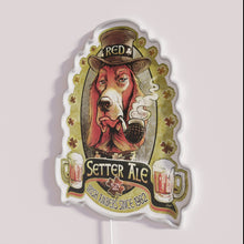 Load image into Gallery viewer, Red Setter Irish Ale themed colorful neon illuminated bar decor