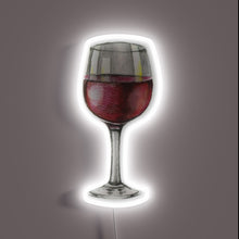 Load image into Gallery viewer, Vibrant red wine-inspired glow in modern RGB neon lighting design