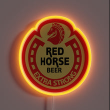 Load image into Gallery viewer, RGB Neon Sign of Red Horse Philippines Beer Iconic Logo