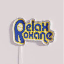 Load image into Gallery viewer, Neon Relax Sign with Distressed Finish and Modern Minimalist Aesthetic
