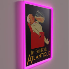 Load image into Gallery viewer, Vintage inspired French brewery advertisement Le Bon Bock neon sign